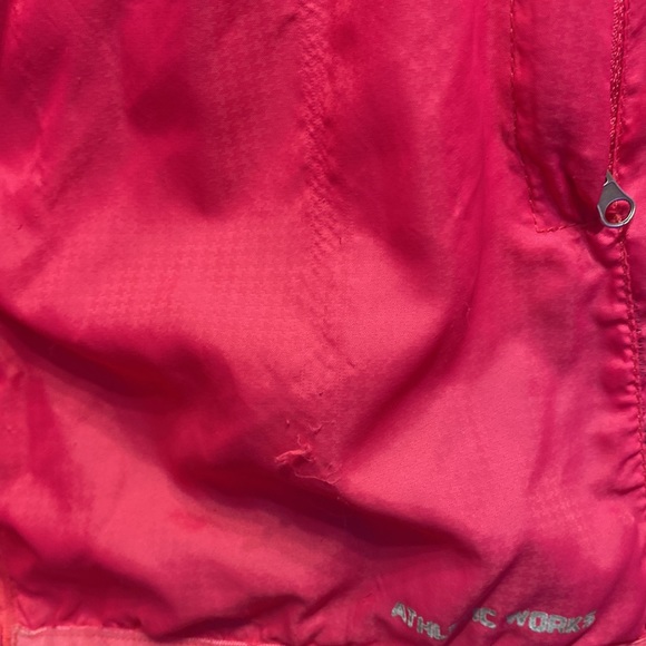 Pink Athletic Works wind breaker mesh back zipper pocket small mark see pics XXL - Picture 8 of 10
